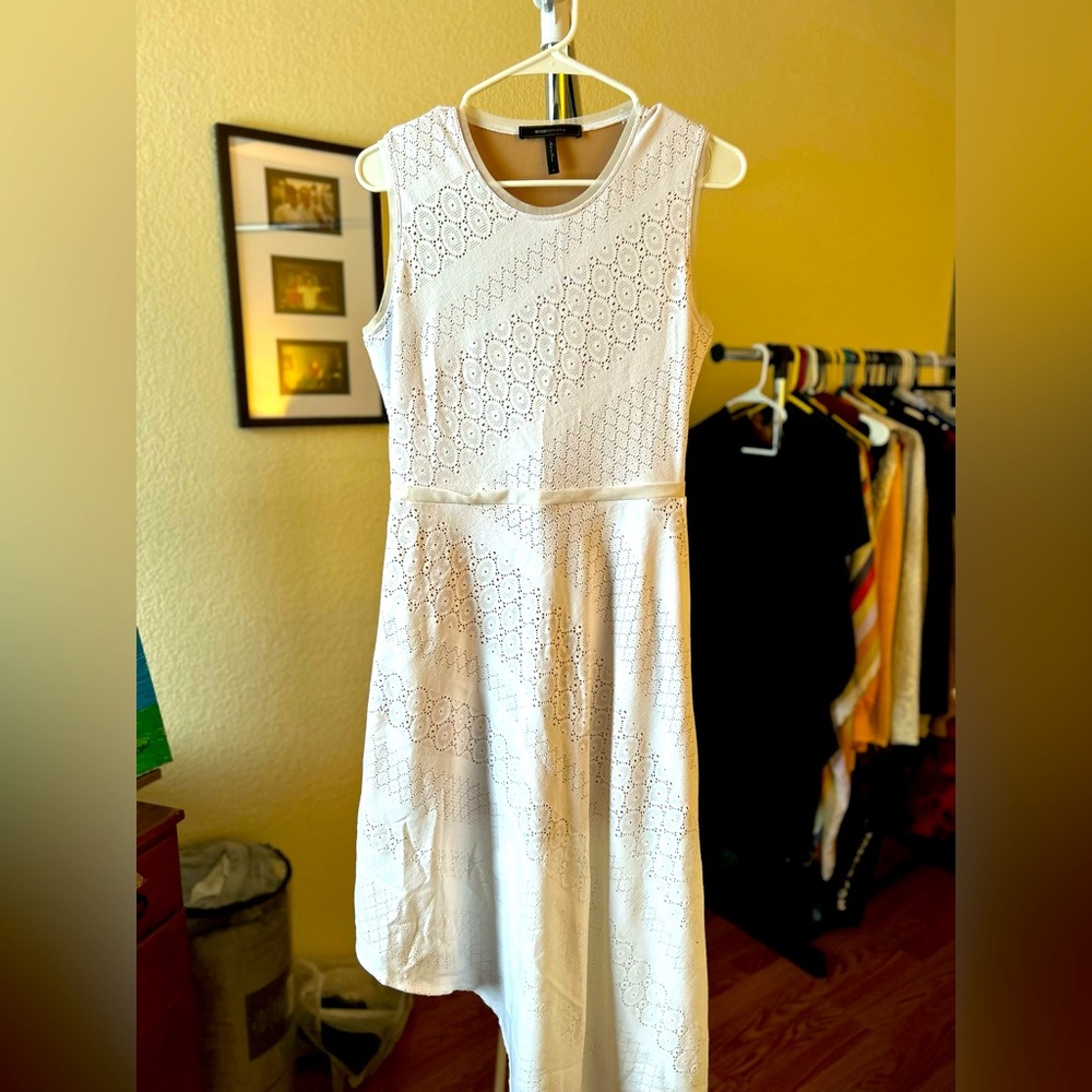 BCBG white dress size Small